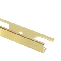 ZB/10 profilo di chiusura in alluminio brillantato lucido oro sp 10 mm