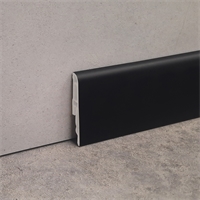 Battiscopa PVC 70x16 mm nero - confezione da 50 metri