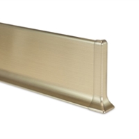 90/6/SSF Battiscopa in alluminio brillantato satinato oro 60x10 mm