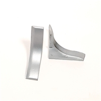 GBL/40/C Terminale PVC argento per sguscia alluminio mm 40x40