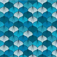 Tappeto Conchiglie Blu 80x140 cm