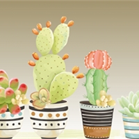 Tappeto Cactus Beige